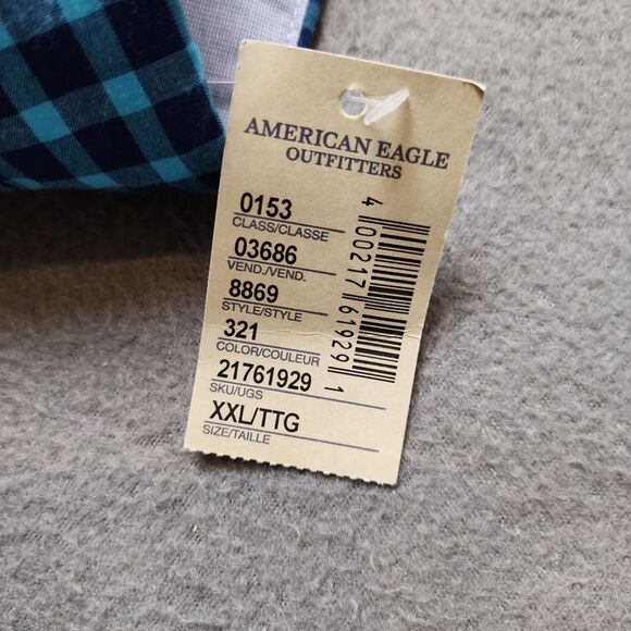 American Eagle Plaid Shirt With Tag Nwt - Picture 8 of 10